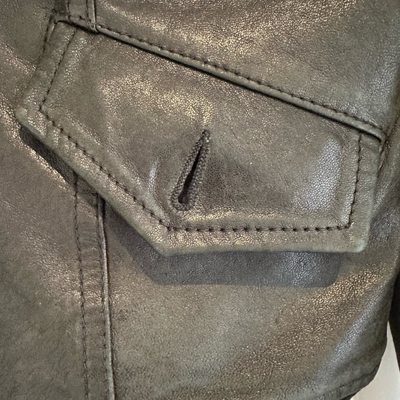 THEORY Leather Jacket - Size Small - Picture 2 of 4